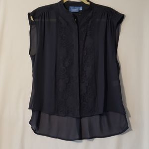 Simply Vera - Vera Wang Top Sheer & Lace PL